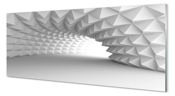 Tablouri pe sticlă Conurile 3d tunel