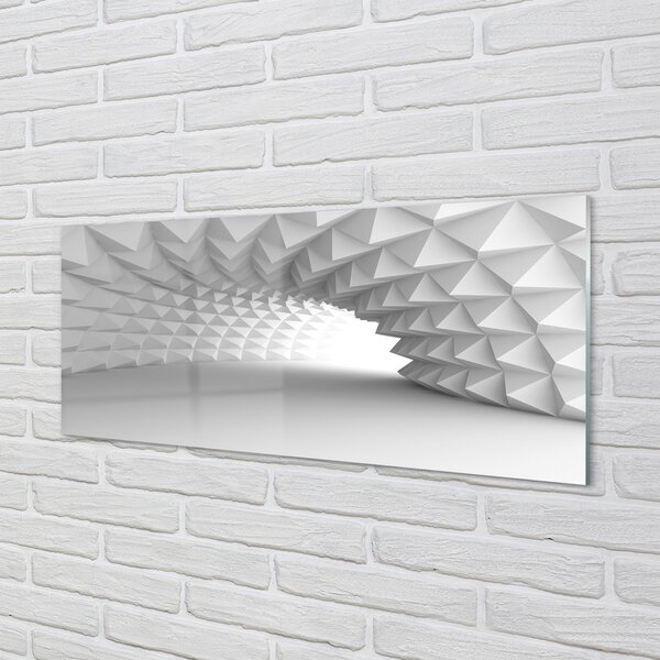 Tablouri pe sticlă Conurile 3d tunel