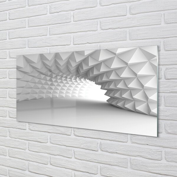Tablouri pe sticlă Conurile 3d tunel