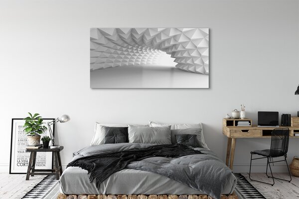 Tablouri pe sticlă Conurile 3d tunel
