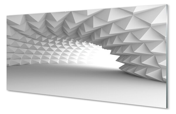 Tablouri pe sticlă Conurile 3d tunel