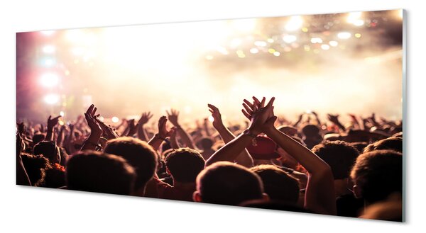 Tablouri pe sticlă Oamenii de concert
