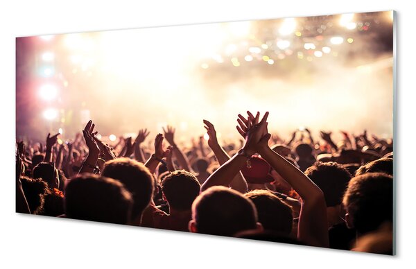 Tablouri pe sticlă Oamenii de concert