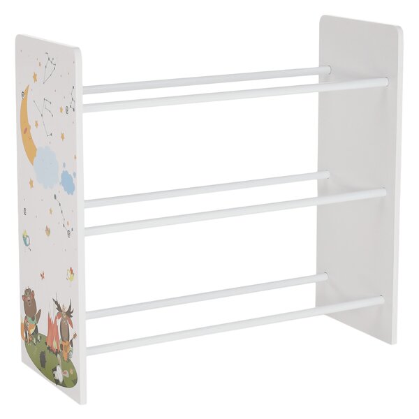 KONDELA Organizator/raft pentru jucării, multicolor/model, DARLING TIP 3