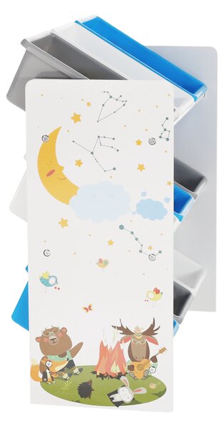 KONDELA Organizator/raft pentru jucării, multicolor/model, DARLING TIP 3