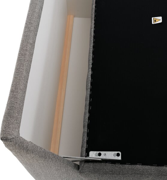 KONDELA Pat electric reglabil, cu arcuri, gri, 120x200, GERONA NEW
