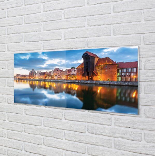 Panouri de sticlă clădiri fluviale Gdańsk