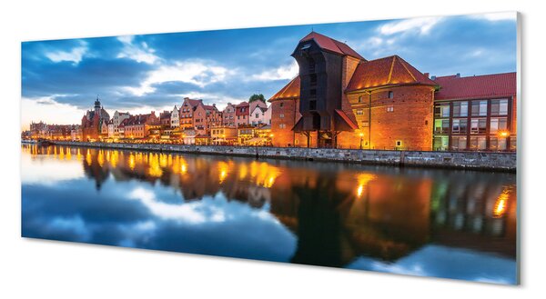Panouri de sticlă clădiri fluviale Gdańsk