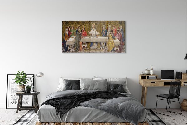 Tablouri pe sticlă Art ultima cină