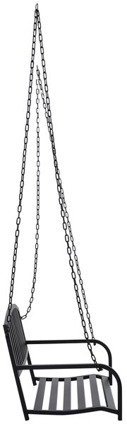 Balansoar Suspendat de Gradina Outsunny din Metal Negru | AOSOM RO