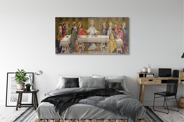 Tablouri pe sticlă Art ultima cină