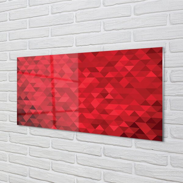 Panouri de sticlă triunghiuri model Red