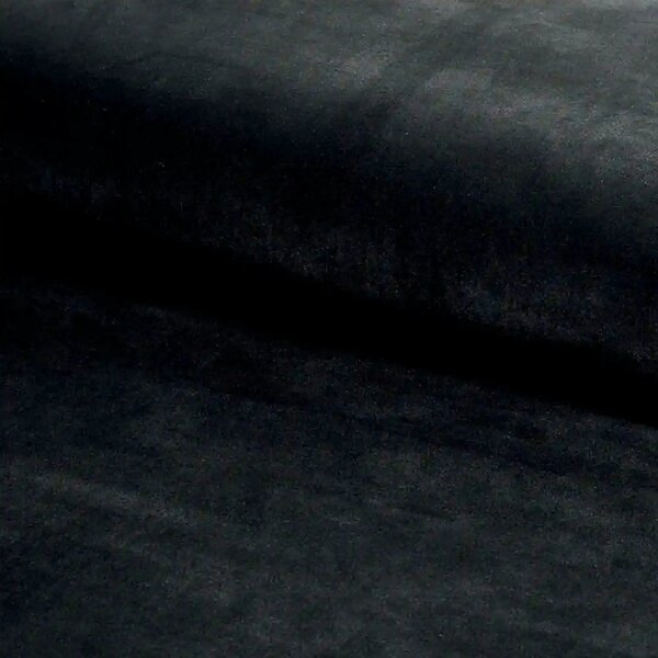 Scaun bar MILA H-2, negru, stofa catifelata/metal, 43x38x87 cm