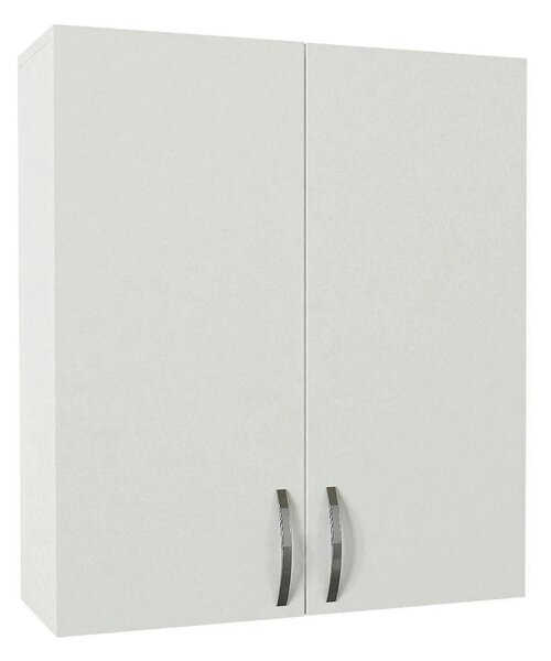 Dulap baie suspendat BENITO, alb, PAL melaminat, cu 2 usi, 70x27x80 cm