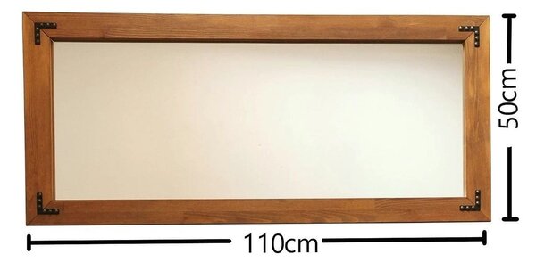 Oglinda 11050CV, nuc, lemn, 110x3x50 cm