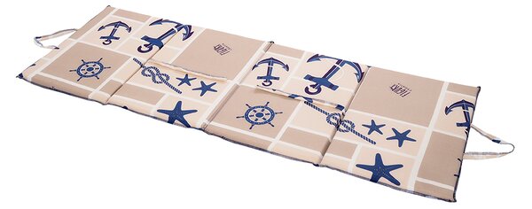 Sezlong de plaja MARINE 137x49 cm, bej