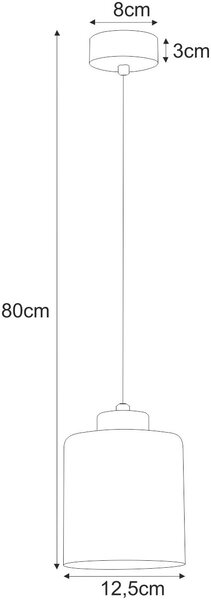 Kaja Luna lampă suspendată 1x15 W negru-argint-grafit K-5525