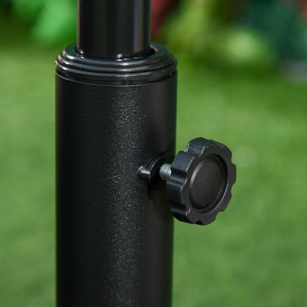 Outsunny Bază Rotundă Umbrelă, Plastic, 25kg, pentru Stâlpi 35/38/48mm, Bronz | Aosom Romania