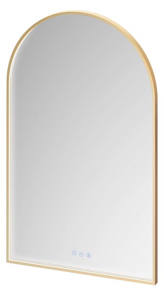 Cersanit Crea II oglindă 50x80 cm oval cu iluminare cu covoraș de încălzire auriu S1058–038