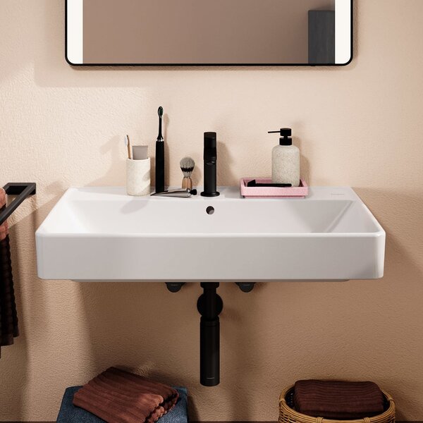 Hansgrohe Xanuia Q lavoar 80x48 cm dreptunghiular clasică alb luciu 60225450