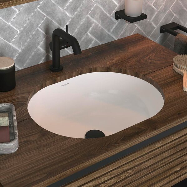 Hansgrohe Xuniva U lavoar 45x35 cm ovale sub blat alb luciu 60153450