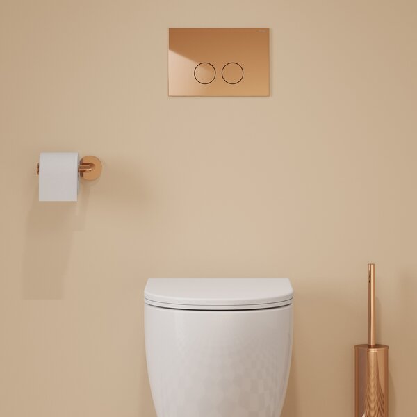 Omnires Eco Flush Set Strongframe + Minimal cadru ascuns cu buton de acționare pentru vas wc suspendat STFWCECO1MRCP