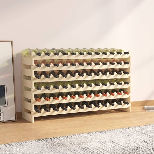 Suport de vinuri, 119x29x68 cm, lemn masiv de pin