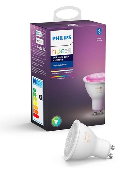 Philips Hue - White & Color 6W Bluetooth GU10 Bec