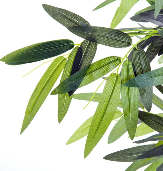 OutSunny Plantă de Bambus Artificială în Ghiveci, Plantă Decorativă pentru Casă, Birou, Interior și Exterior, Ф2.5x180 cm, Verde | Aosom Romania