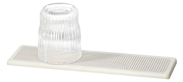 Scurgător de vase bej din diatomit 30x8 cm Damon – Wenko