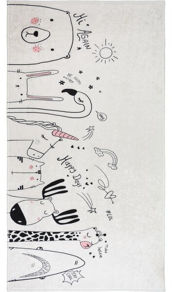 Covor pentru copii fildeș lavabil 120x180 cm Animal Kingdom – Vitaus