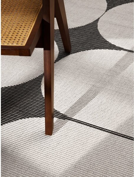 Covor pentru exterior și interior alb-negru 160x230 cm Duet Bowen – NORTHRUGS
