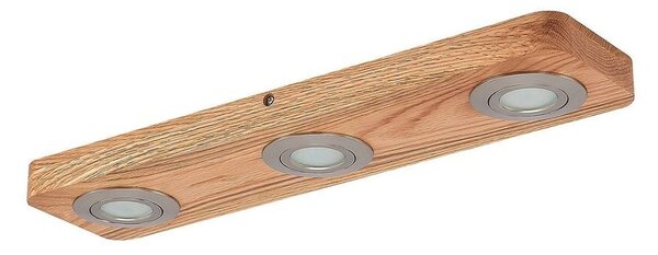 Lindby - Mikari 3 LED Plafonieră Wood