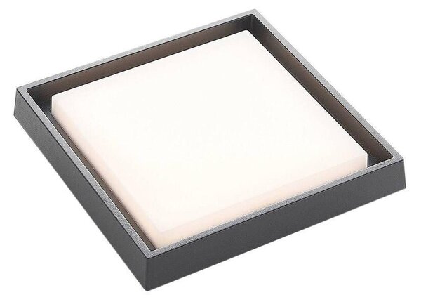 Lucande - Birta LED Square Plafonieră de Exterior 27x27 Dark Grey