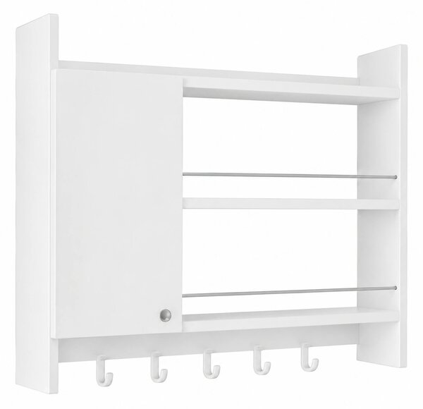 Raft KNERR, alb, PAL melaminat, 85x15x65 cm