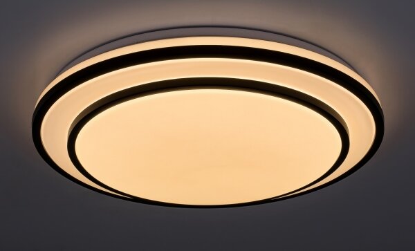 Rabalux 2130 - Plafonieră LED dimabilă LUPITA, 40W/230V, neagră, cu telecomandă