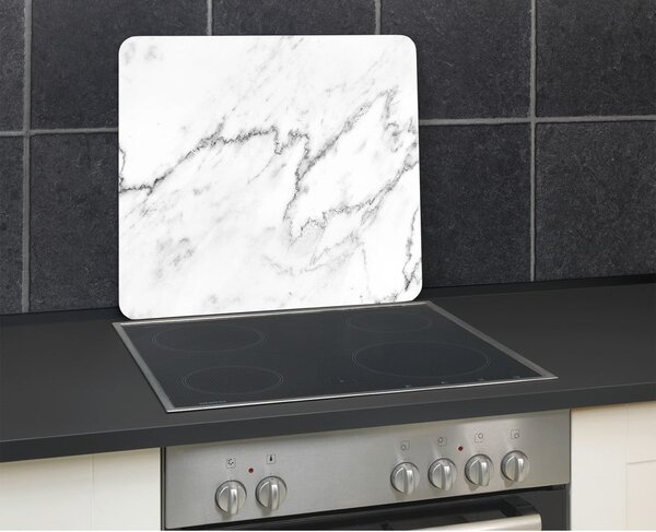 Protecție pentru peretele de la aragaz din sticlă temperată 50x56 cm Marble – Wenko
