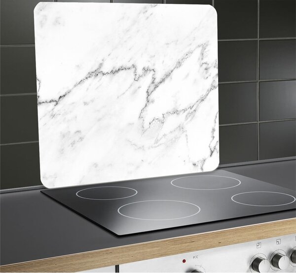 Protecție pentru peretele de la aragaz din sticlă temperată 50x56 cm Marble – Wenko