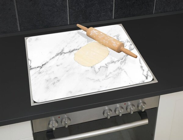 Protecție pentru peretele de la aragaz din sticlă temperată 50x56 cm Marble – Wenko