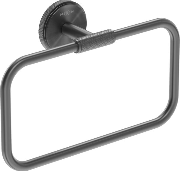 Mexen Gravo, suport inelar pentru prosoape de perete, grafit mat, 70A93031-66