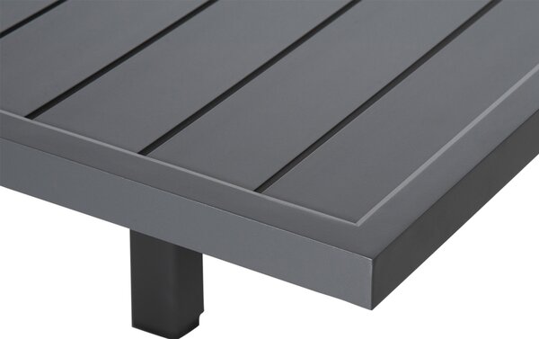 Masa de Gradina Extensibila Outsunny pentru 8-10 Persoane cu Structura din Aluminiu, 135-270x90x75cm, Gri | Aosom Romania