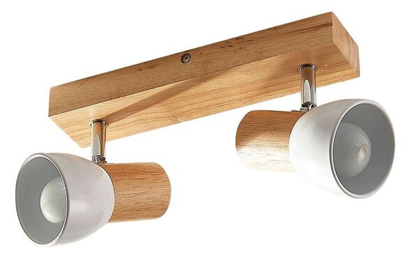 Lindby - Thorin 2 Plafonieră Wood/White Lindby
