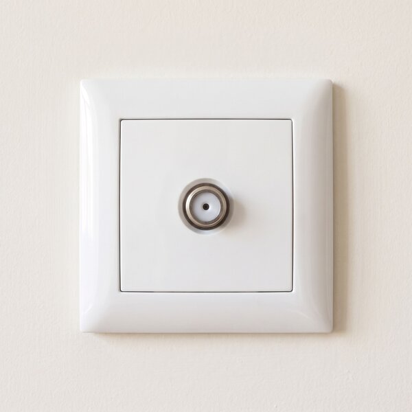 Priză pentru Antenă cu Ramă OSTE JNH012-A WHITE
