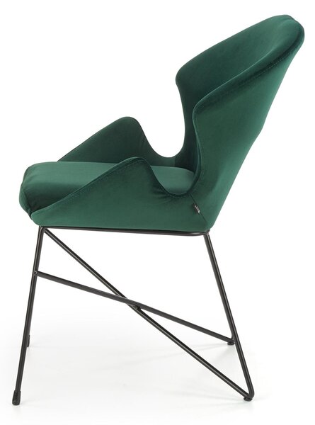 Scaun catifea KAND 458 verde inchis