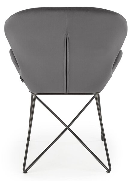 Scaun de design Catifea Gri, KAND 458