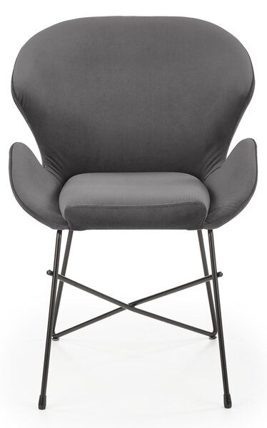 Scaun de design Catifea Gri, KAND 458