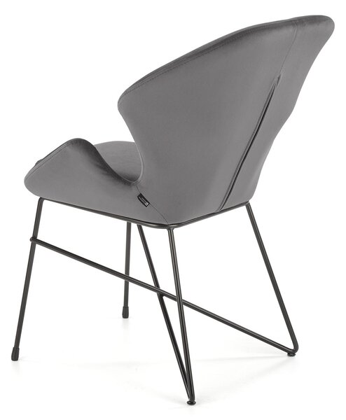 Scaun de design Catifea Gri, KAND 458
