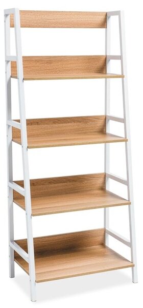 Raft Culoare Alb / Stejar, OLSEN A