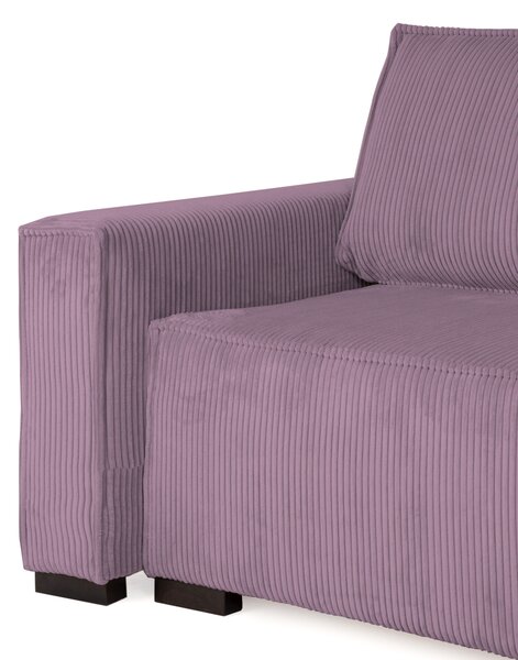 Canapea extensibila cu colt bilateral Culoare Roz, SMART