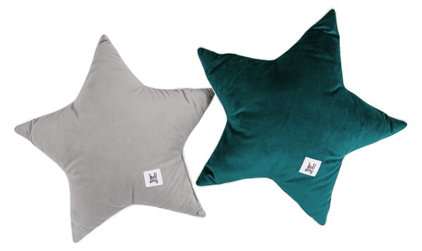 Perna decorativa din catifea, STAR SILVER